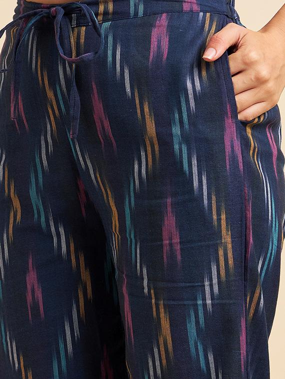 navy blue ikat pattern co-ords - 20289173 - Standard Image - 4