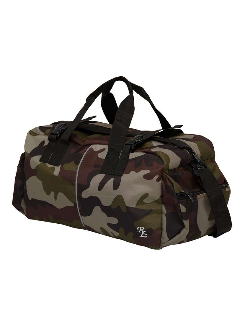 green camouflage print dufflebag - 20289788 -  Standard Image - 4