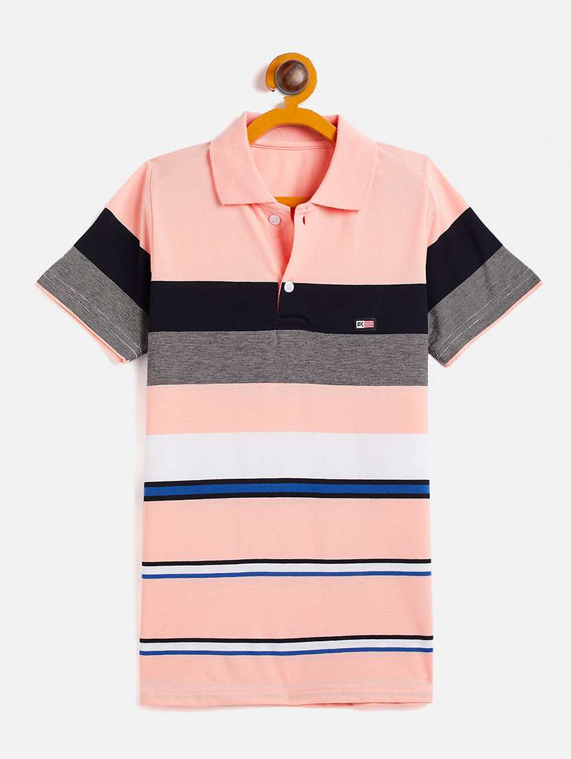 boys pack of 2 striped t-shirts - 20289874 -  Standard Image - 1