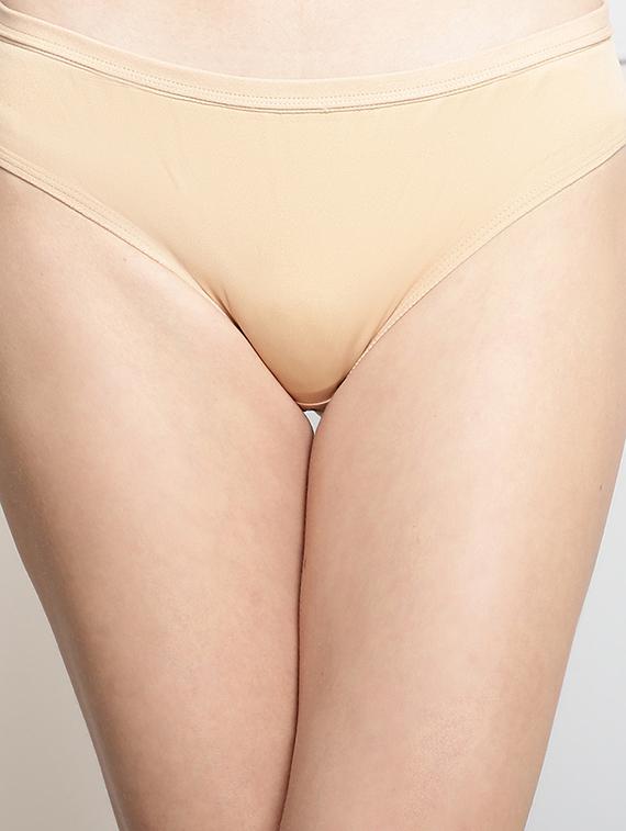 beige polyester bikini panty - 20289915 - Standard Image - 4