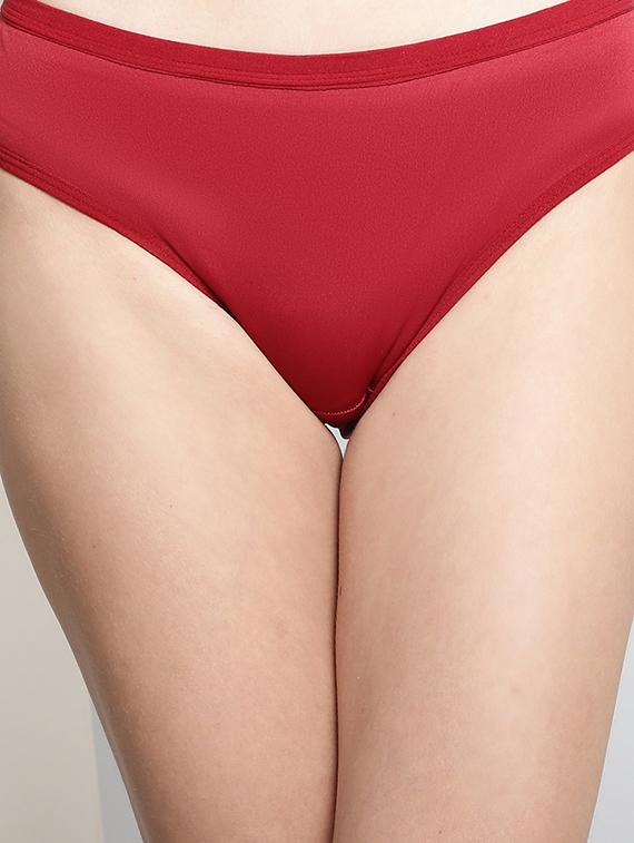 red solid hipster panty - 20289918 - Standard Image - 4