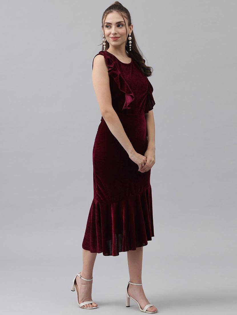women's tiered dress solid dress - 20290083 - Standard Image - 1