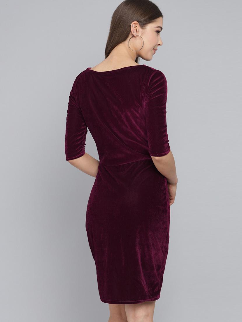women's bodycon solid dress - 20290090 - Standard Image - 1
