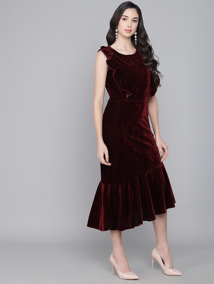 women's tiered dress solid dress - 20290094 - Standard Image - 1