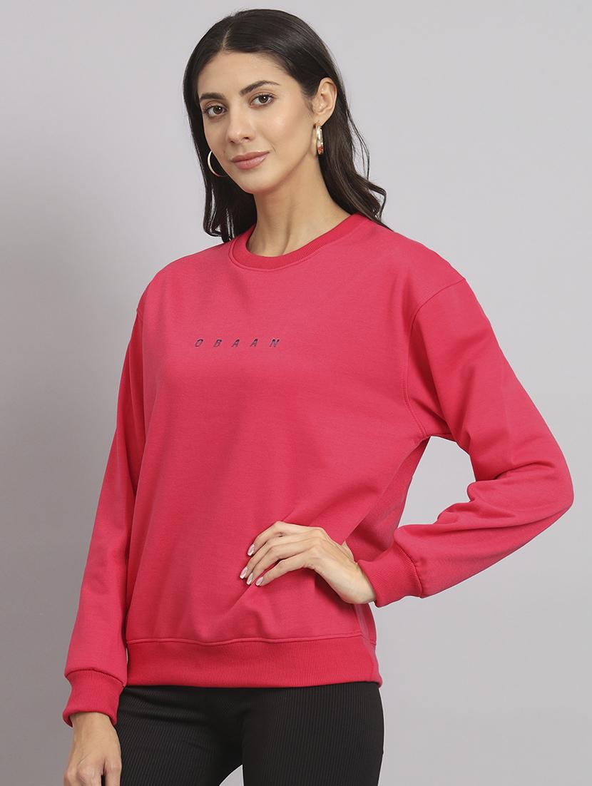women's chest print sweatshirt - 20291865 - Standard Image - 1