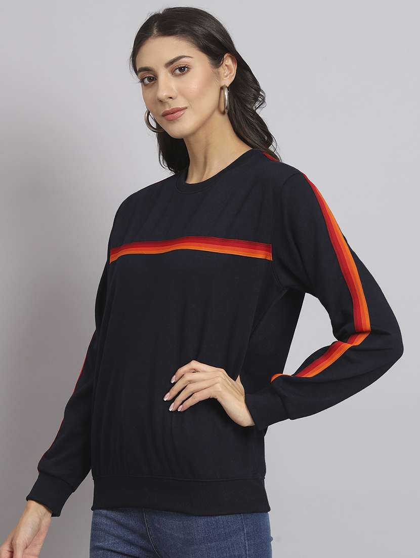 women's striped sweatshirt - 20291867 - Standard Image - 1
