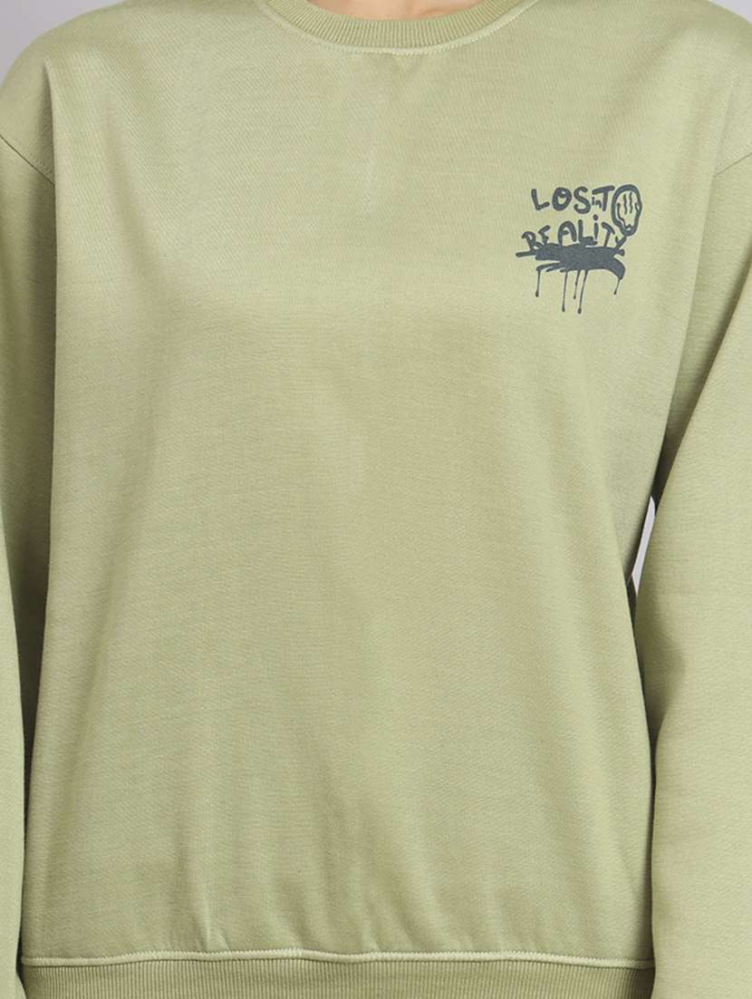 women front & back print long sleeve sweatshirt - 20291869 - Standard Image - 4