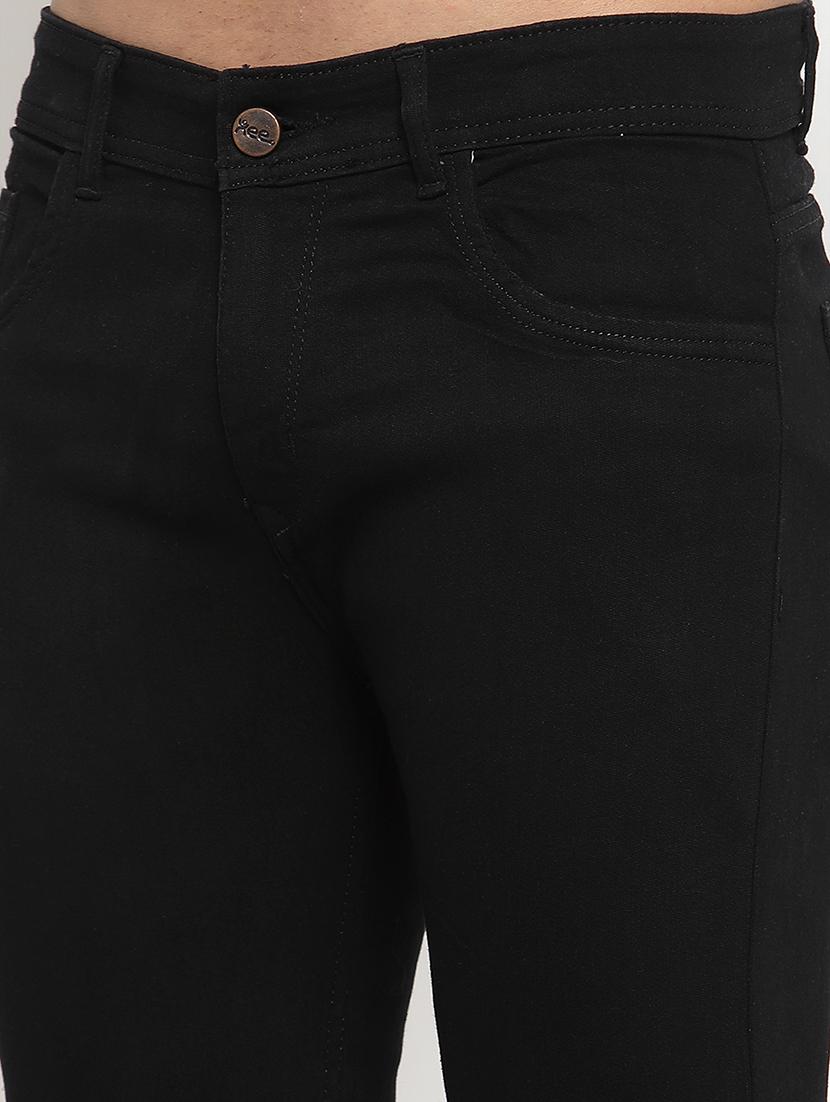 men solid slim fit plain jean - 20292248 - Standard Image - 4