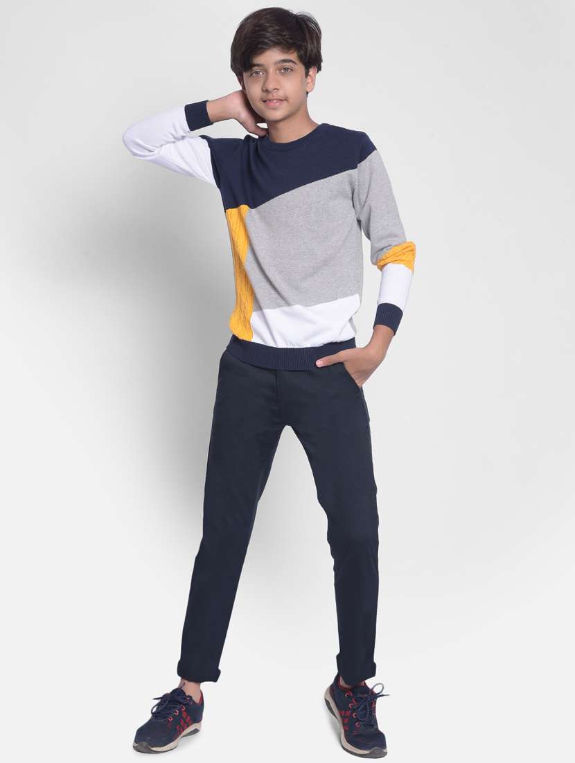 boys multi color 100% cotton sweater - 20292452 - Standard Image - 4