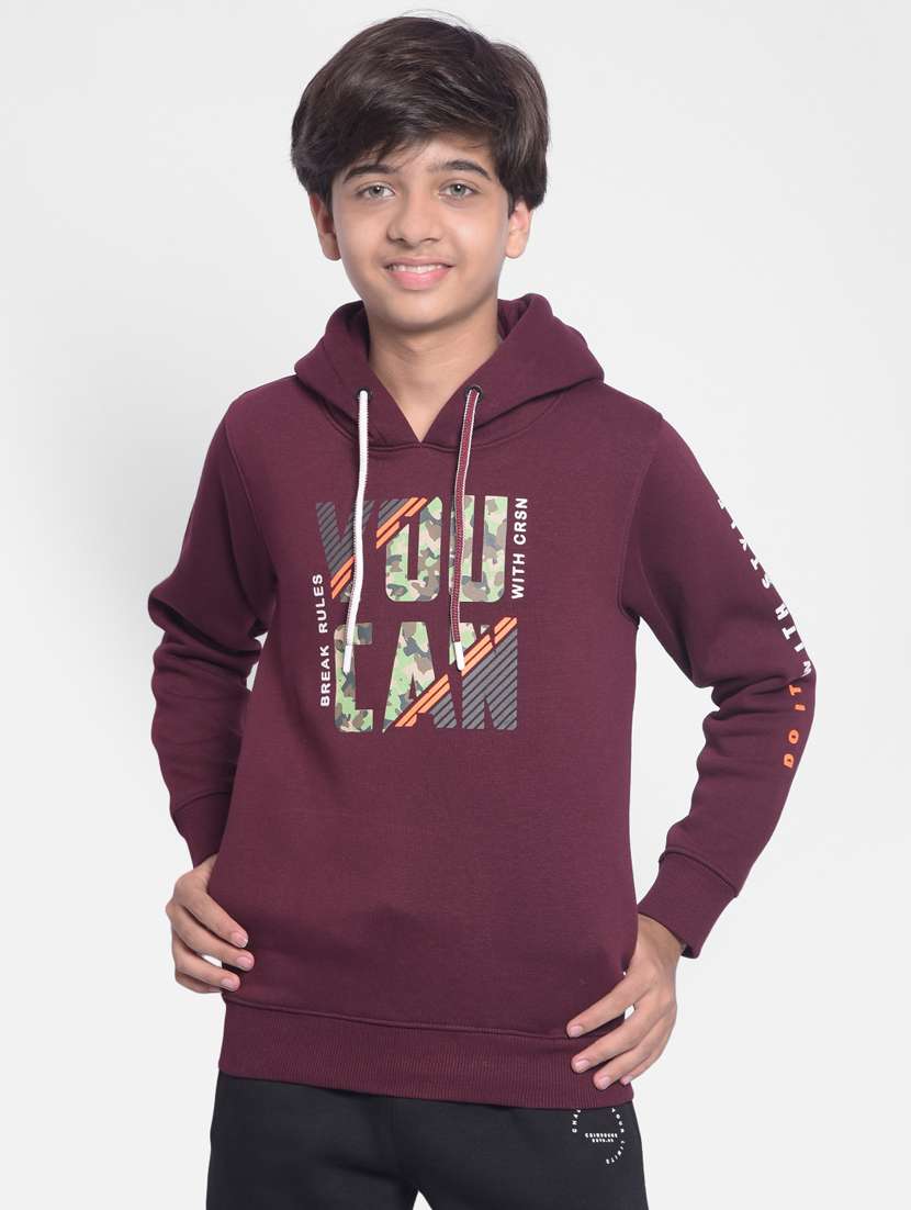 boys typography sweatshirt