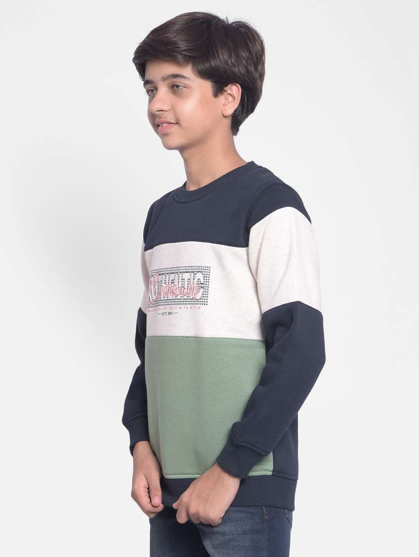 boys color block sweatshirt - 20292544 -  Standard Image - 1