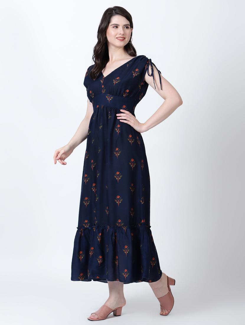 women's tiered dress floral dress - 20292576 -  Standard Image - 1