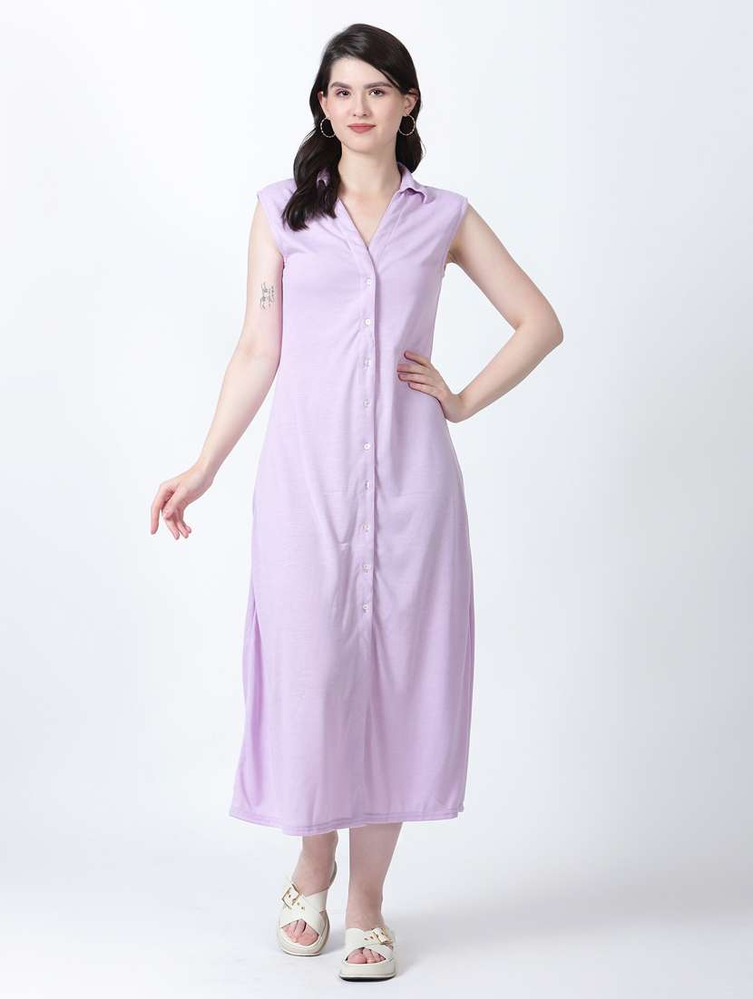 women's shirt solid dress - 20292577 -  Standard Image - 1