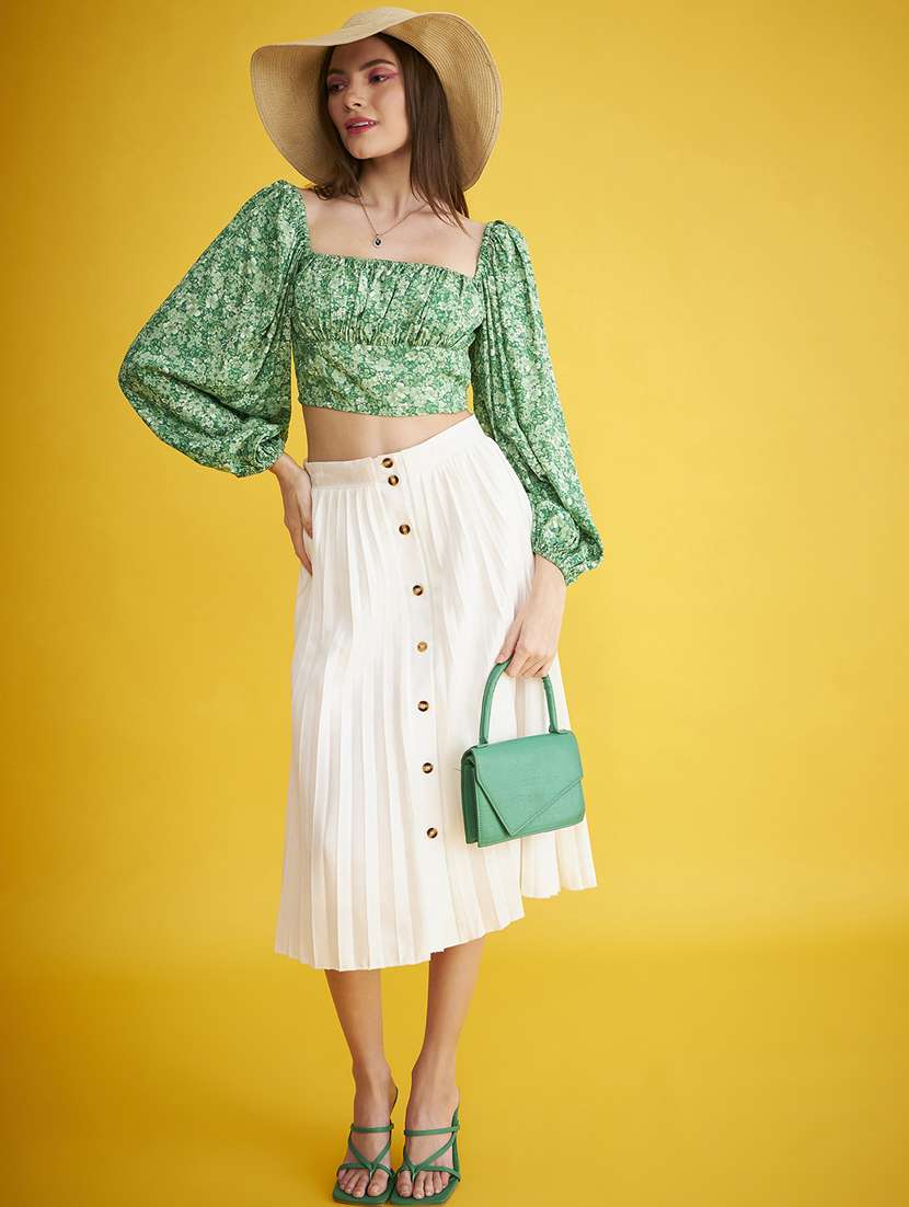 women's crop square neck top - 20293968 -  Standard Image - 4