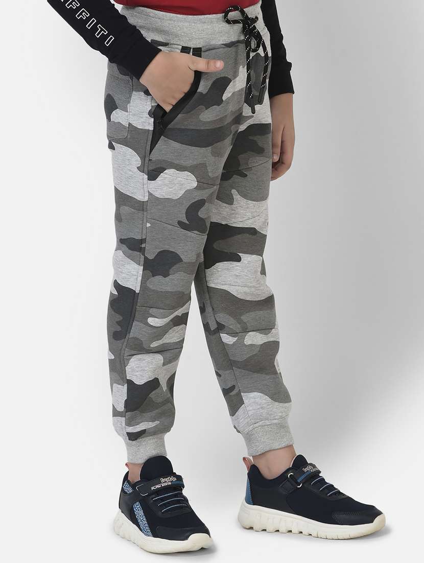 boys grey polyester blend joggers  - 20293979 -  Standard Image - 1