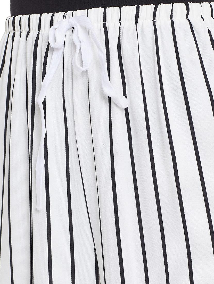white stripes wide leg trouser - 20294247 - Standard Image - 4
