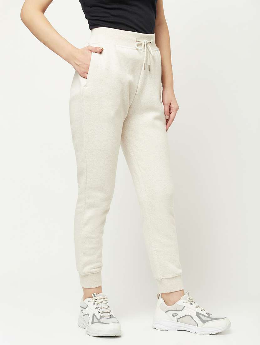off white solid jogger - 20294632 -  Standard Image - 1