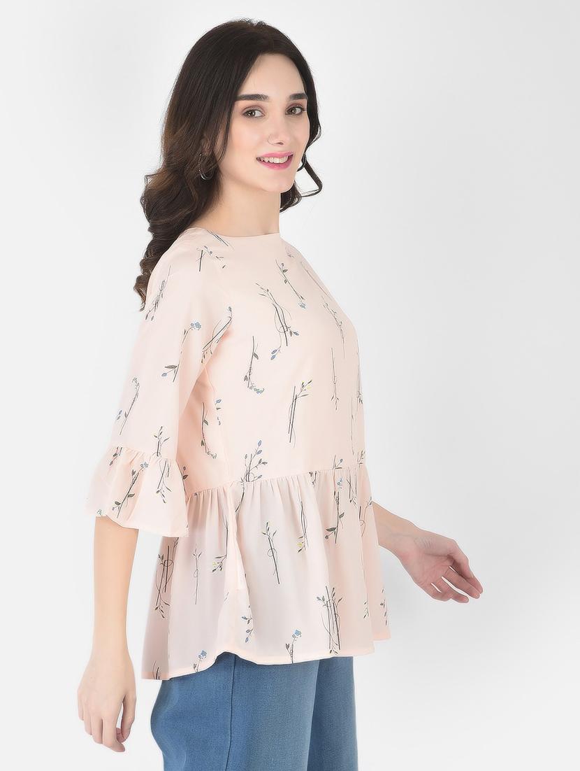 orange polyester regular top - 20294893 - Standard Image - 1