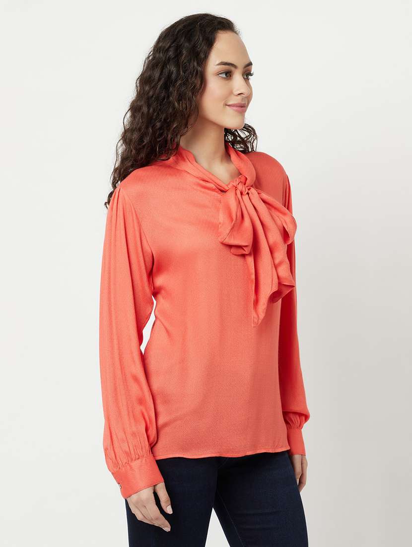 orange solid straight top - 20294911 -  Standard Image - 1