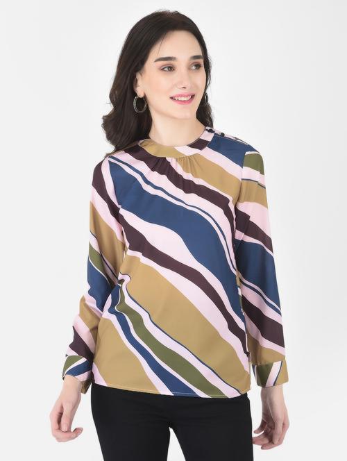multi colored abstract printed regular top - 20294950 - Standard Image - 0