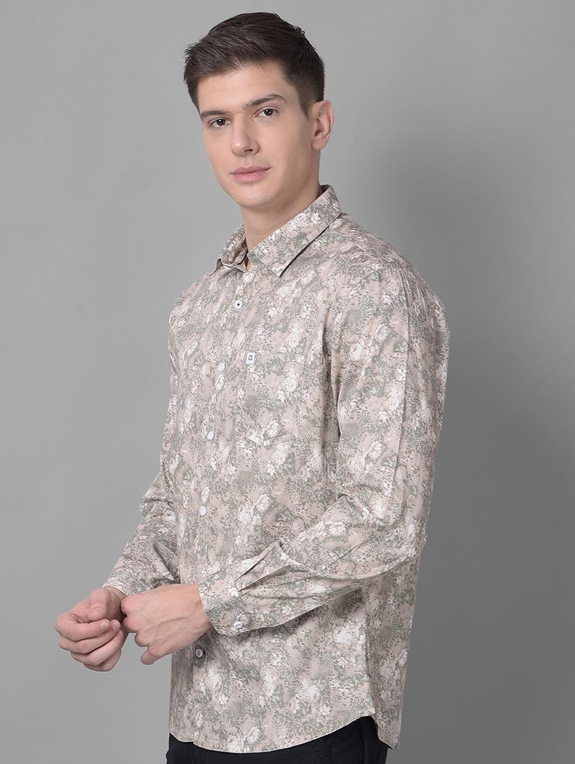 mens printed casual shirt - 20295410 - Standard Image - 1