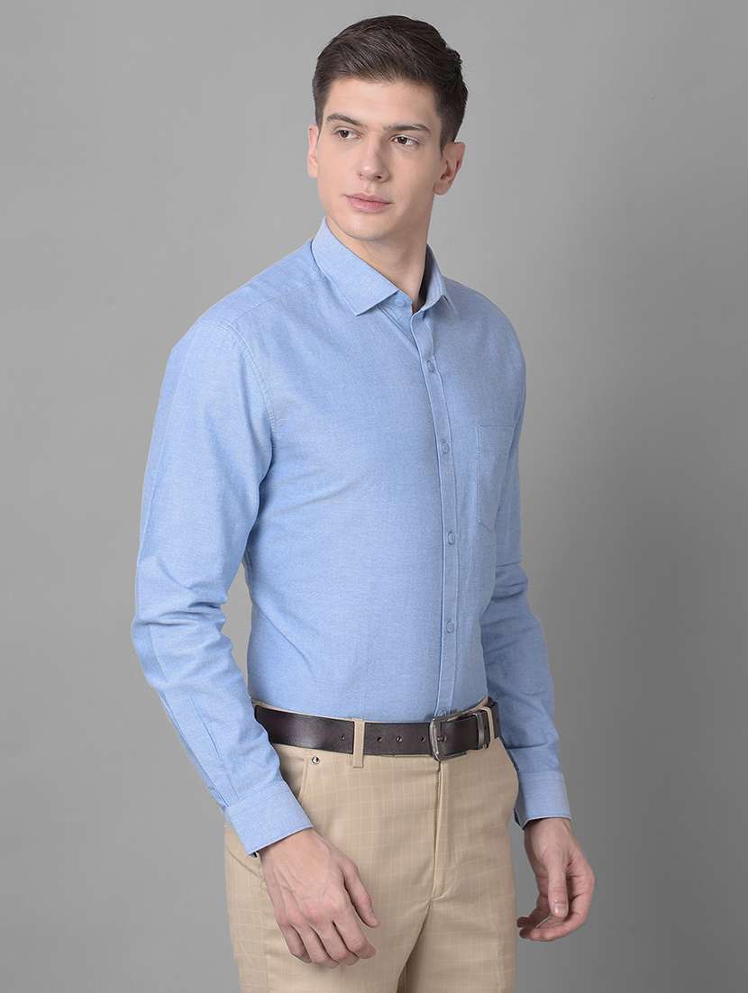 mens solids formal shirt - 20295417 -  Standard Image - 1