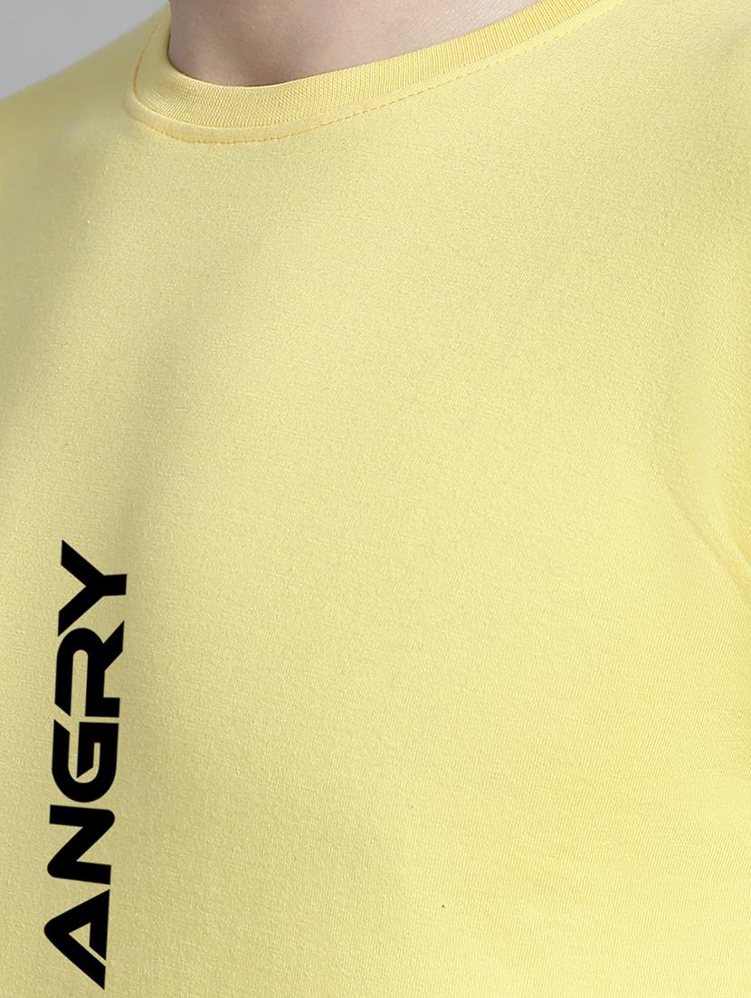 men typography print lemon sherbet cotton t-shirt - 20295725 - Standard Image - 4