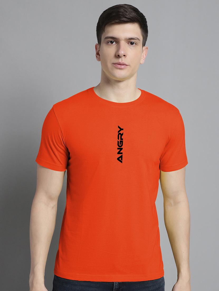 men round neck chest print t-shirt - 20295726 -  Zoom Image - 0