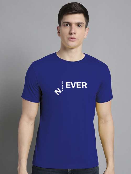 men round neck chest print t-shirt - 20295763 -  Standard Image - 0