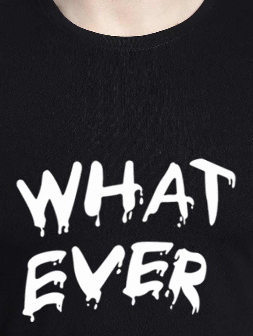 men typography print black cotton t-shirt - 20295770 - Standard Image - 4