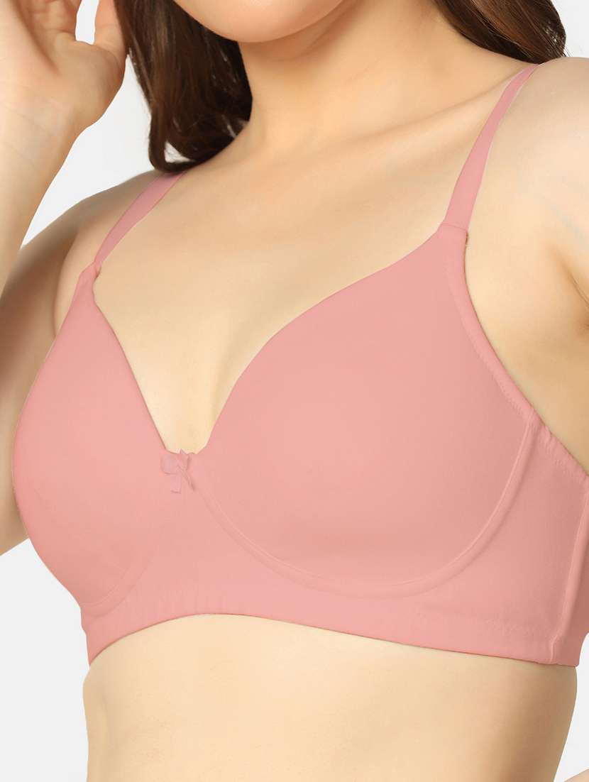 pink cotton tshirt bra - 20295824 -  Standard Image - 4