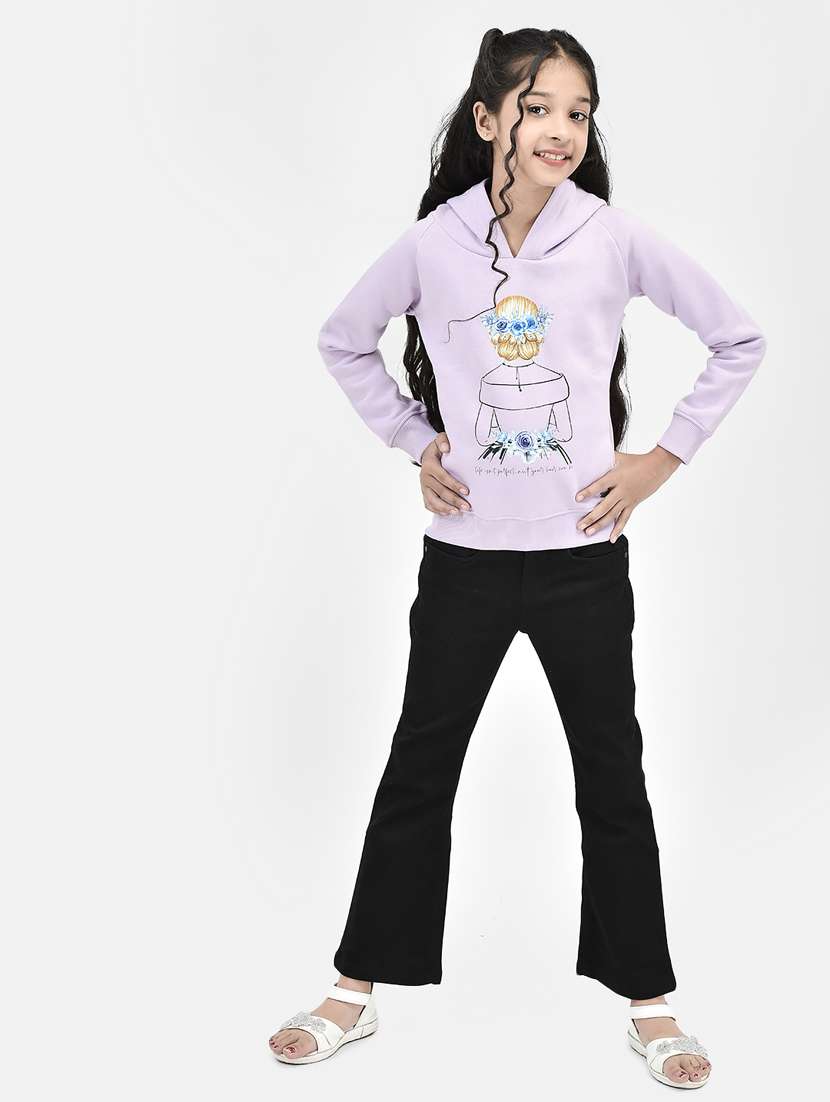front print hood neck sweatshirt - 20295930 -  Standard Image - 4