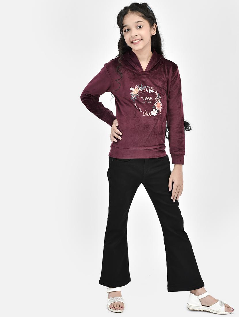 chest print hood neck sweatshirt - 20295932 - Standard Image - 4