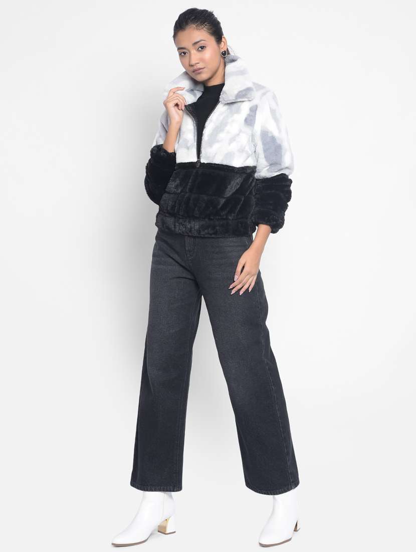 women solid long sleeve quilted jacket  - 20295959 -  Standard Image - 4