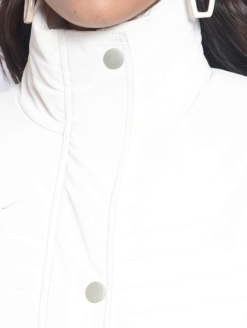 women solid long sleeve quilted jacket  - 20295963 -  Standard Image - 6