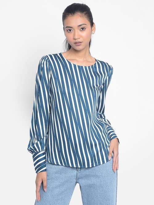 multi color stripes regular top - 20296112 -  Standard Image - 0