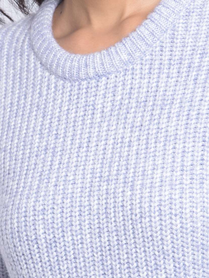 women light blue long sleeve pullover - 20296142 -  Standard Image - 6