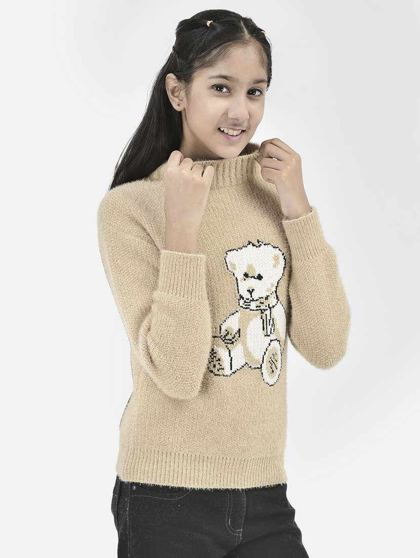 girls graphic print pullover - 20296247 -  Standard Image - 1