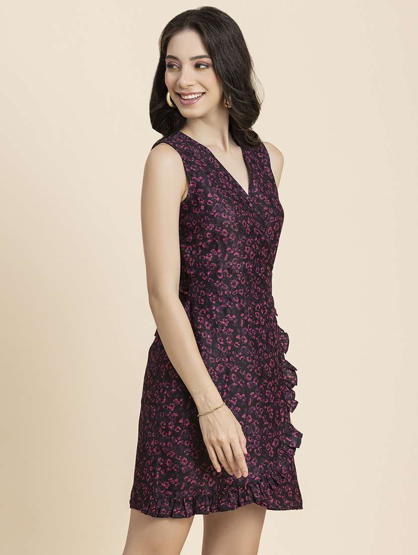 women's ruffle floral dress - 20296490 -  Standard Image - 1