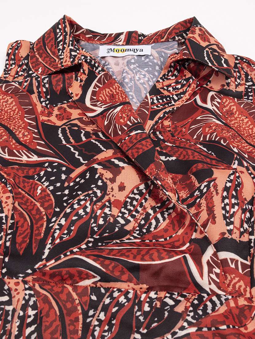 women's wrap animal print dress - 20296509 - Standard Image - 4