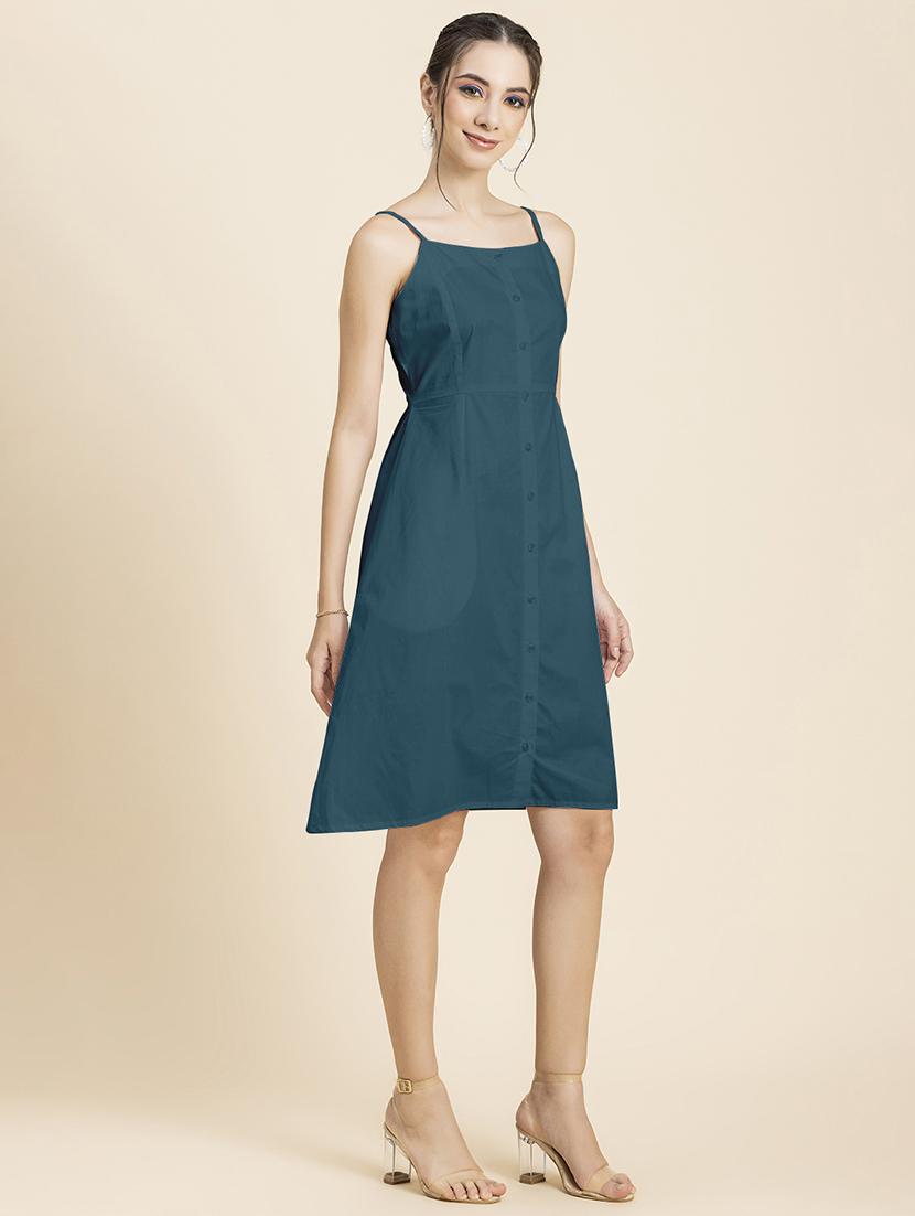 women's solid dress - 20296515 - Standard Image - 1
