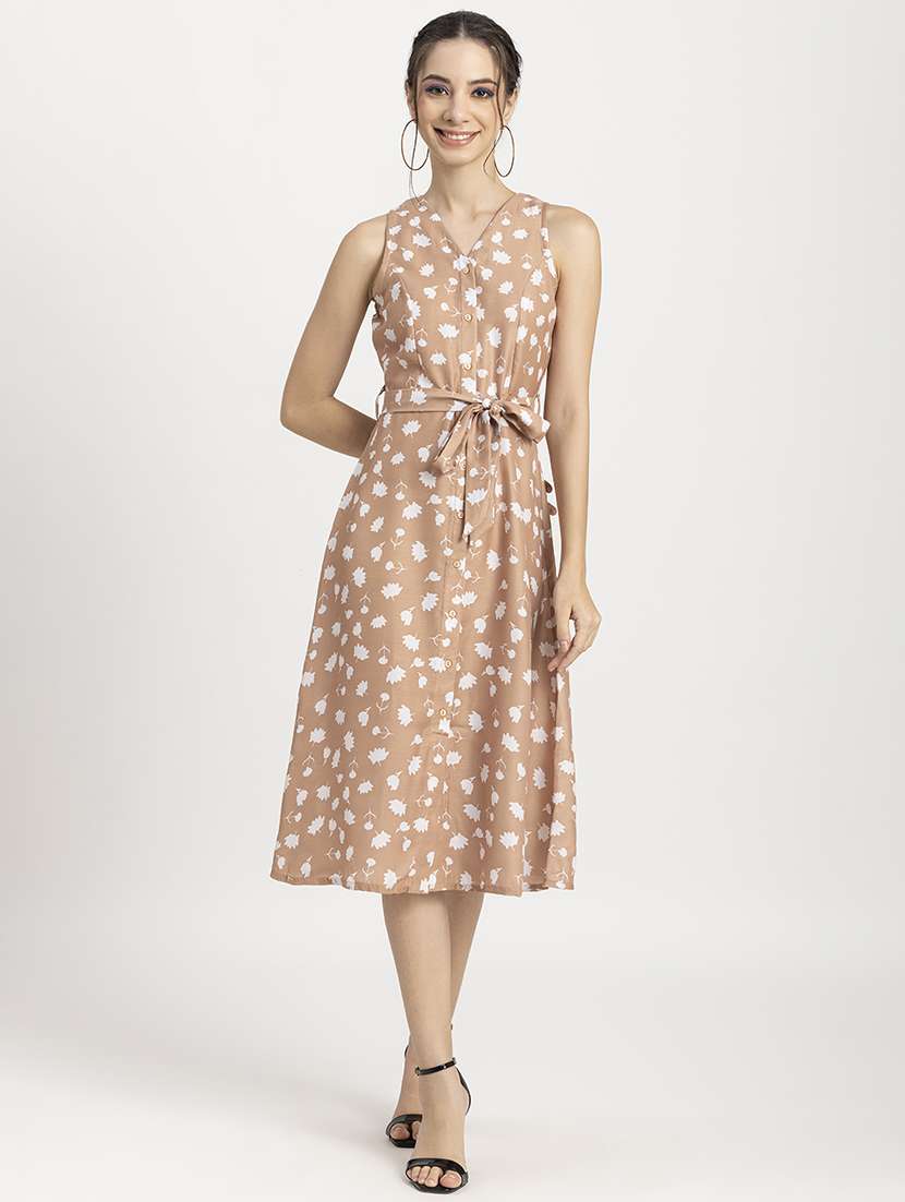 women's fit & flare floral dress