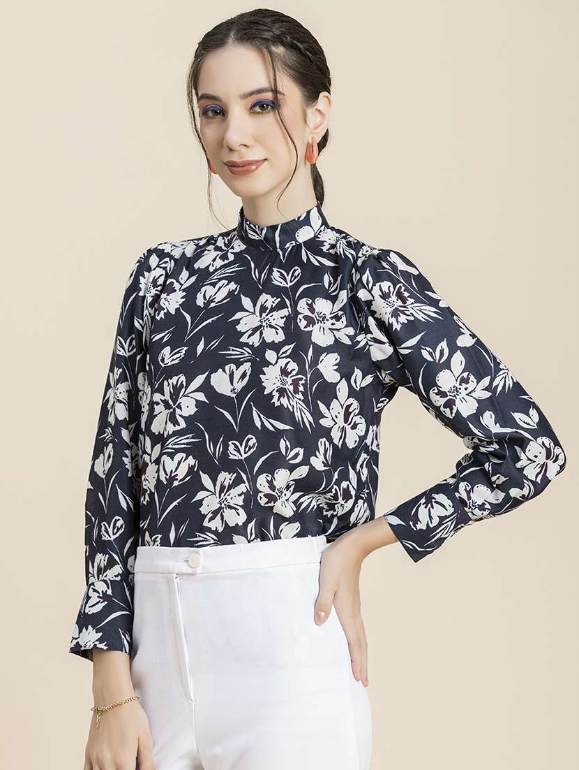 women's straight mock neck top - 20296775 -  Standard Image - 1