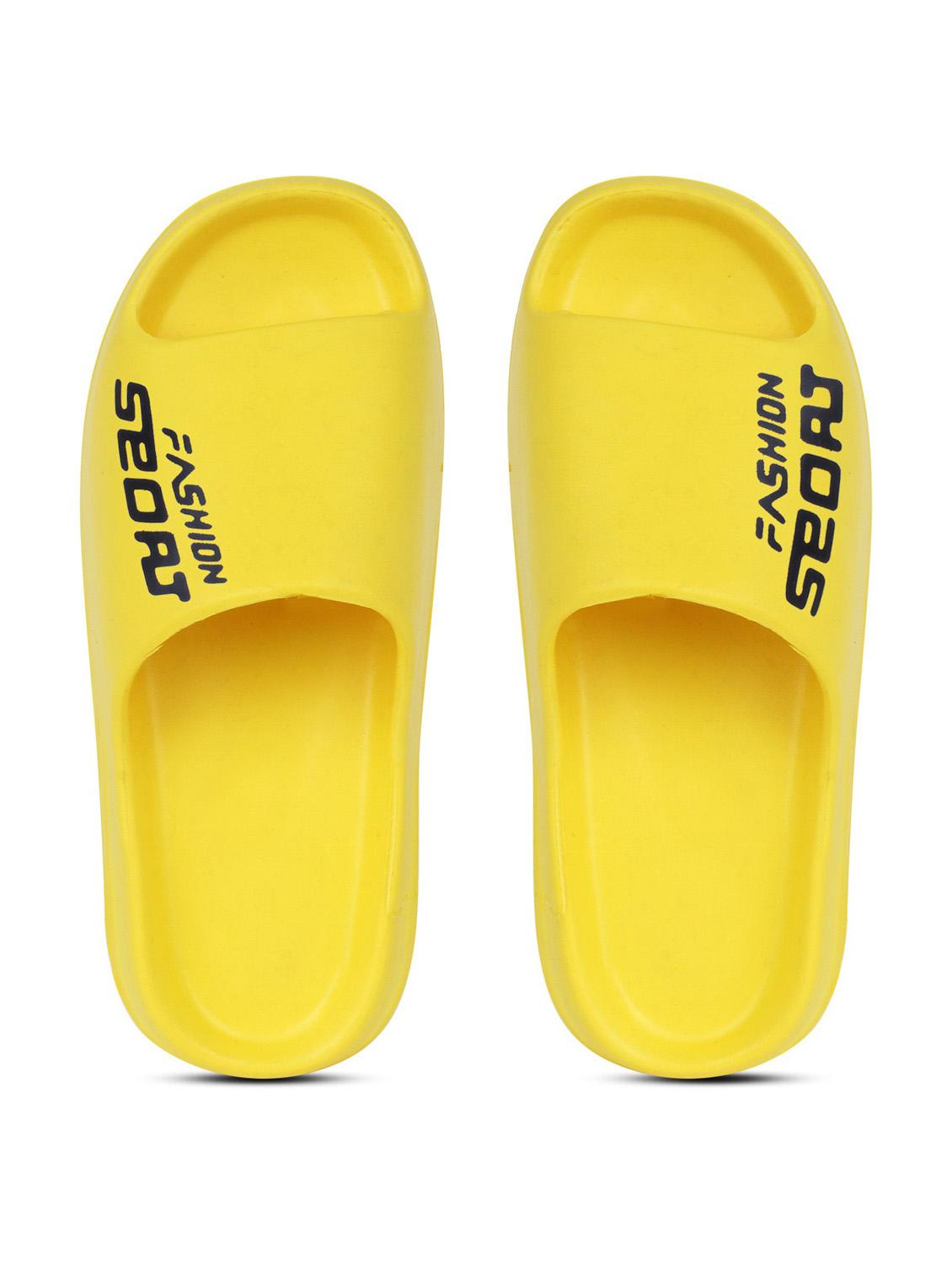 yellow eva slip on flip flops - 20296807 - Standard Image - 1