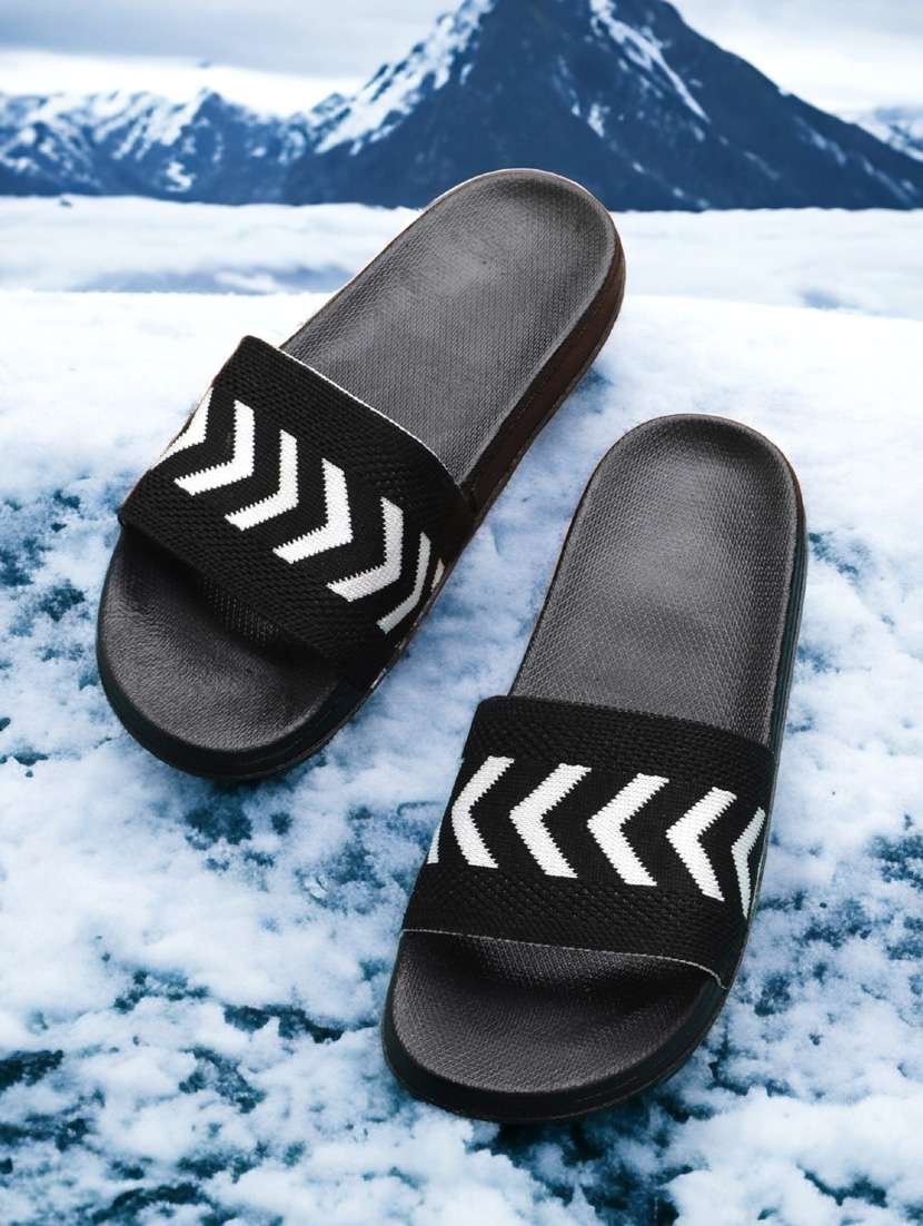 women black knitted flip flop - 20297081 -  Standard Image - 1