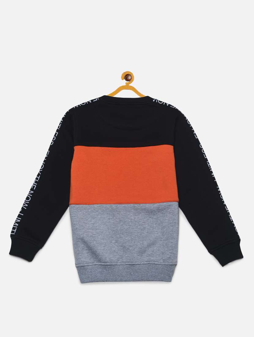 color block regular sweatshirt - 20298302 -  Standard Image - 1