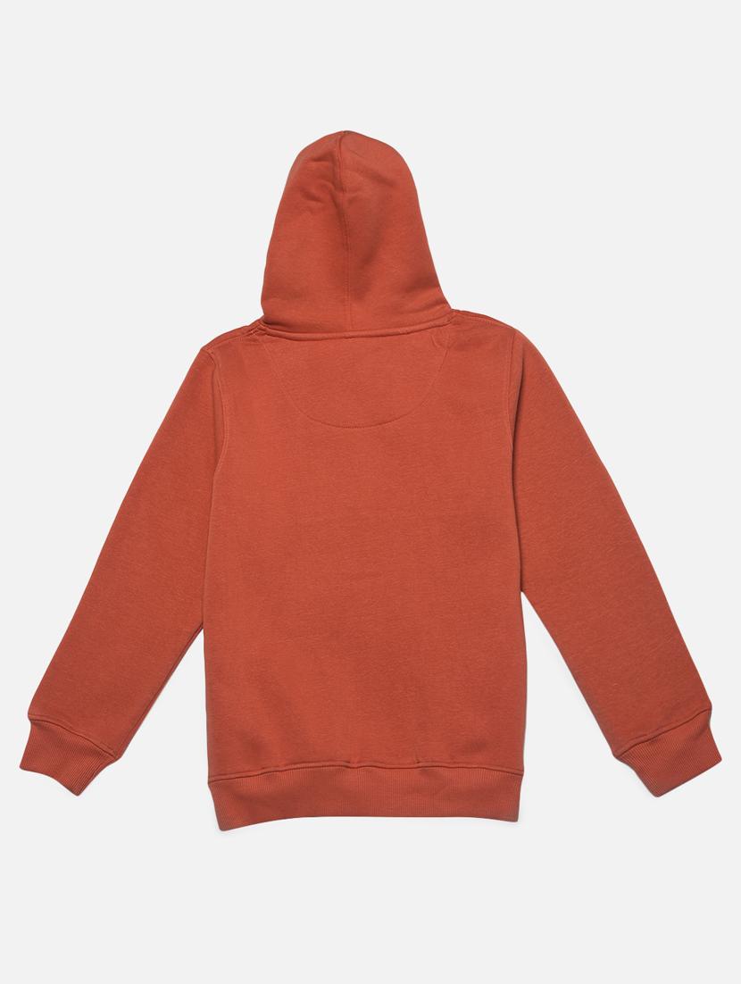 orange typography hooded sweatshirt - 20298343 - Standard Image - 1