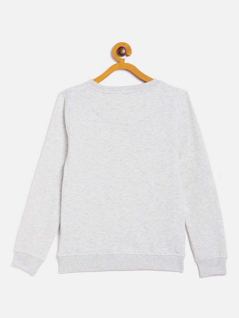girls grey cotton blend sweatshirt - 20298425 - Standard Image - 1