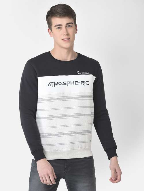 men multi color cotton blend regular sweatshirt - 20298446 - Standard Image - 0