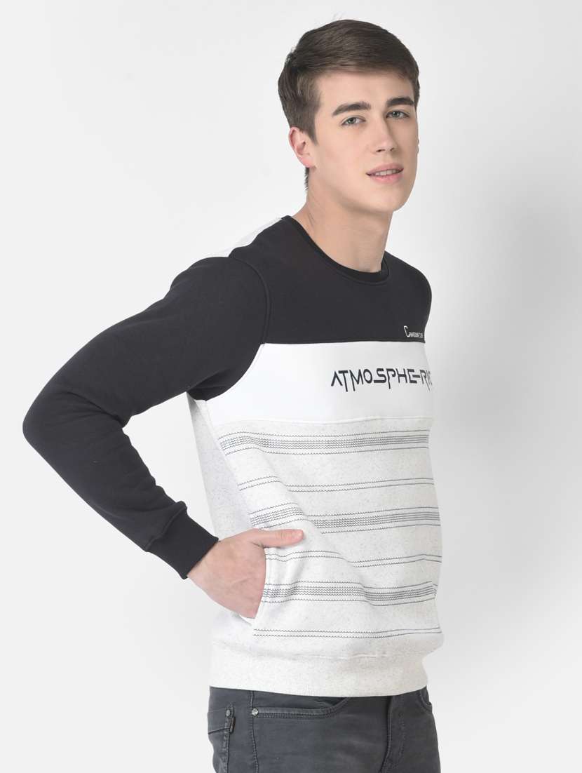 men multi color cotton blend regular sweatshirt - 20298446 - Standard Image - 1